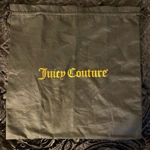 Juicy Couture Black Gold Foil Large Dust Satchel Shoe Purse Fashion Bag